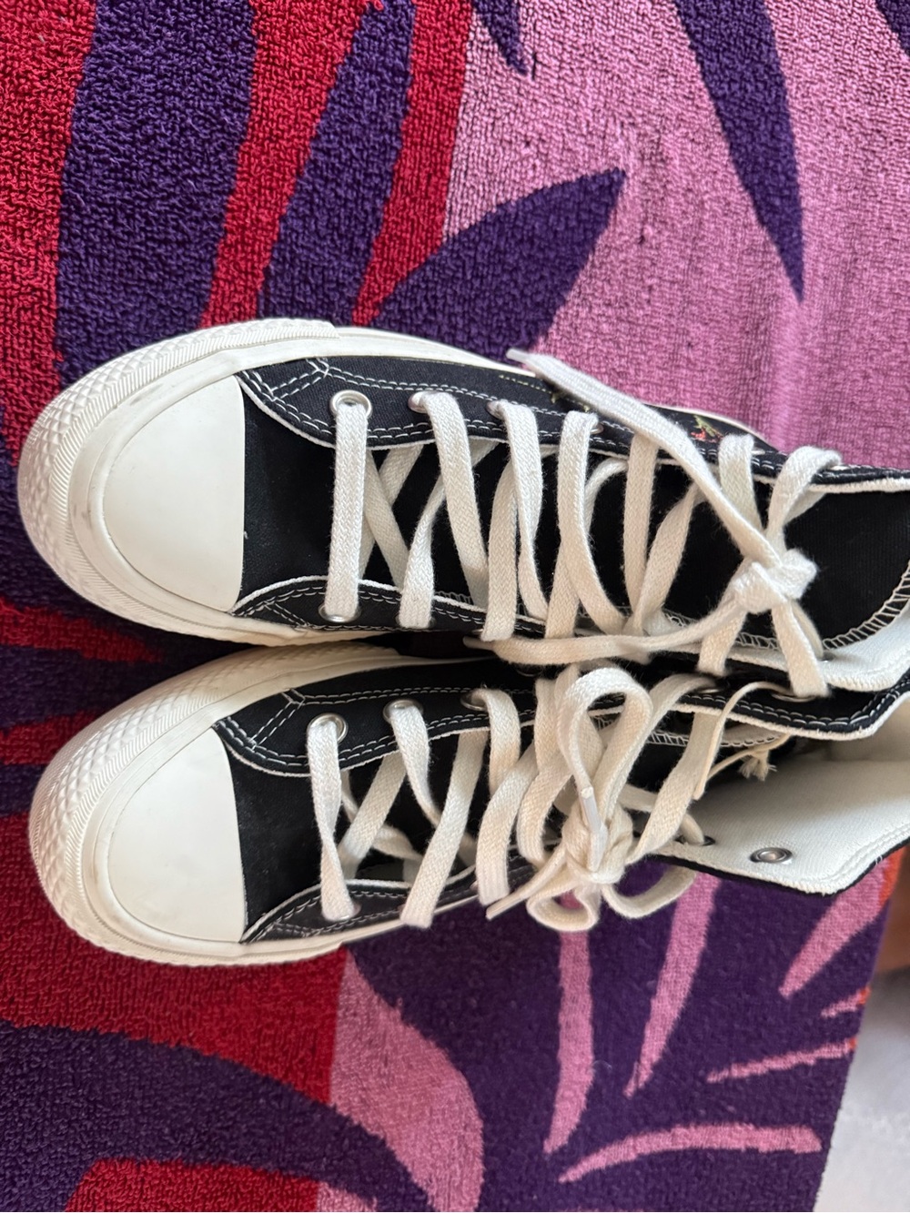 Converse Black and White High-Top Sneakers - Women's